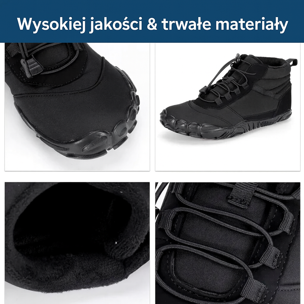 Zimowe buty barefoot męskie – ciepłe, minimalistyczne i wodoodporne