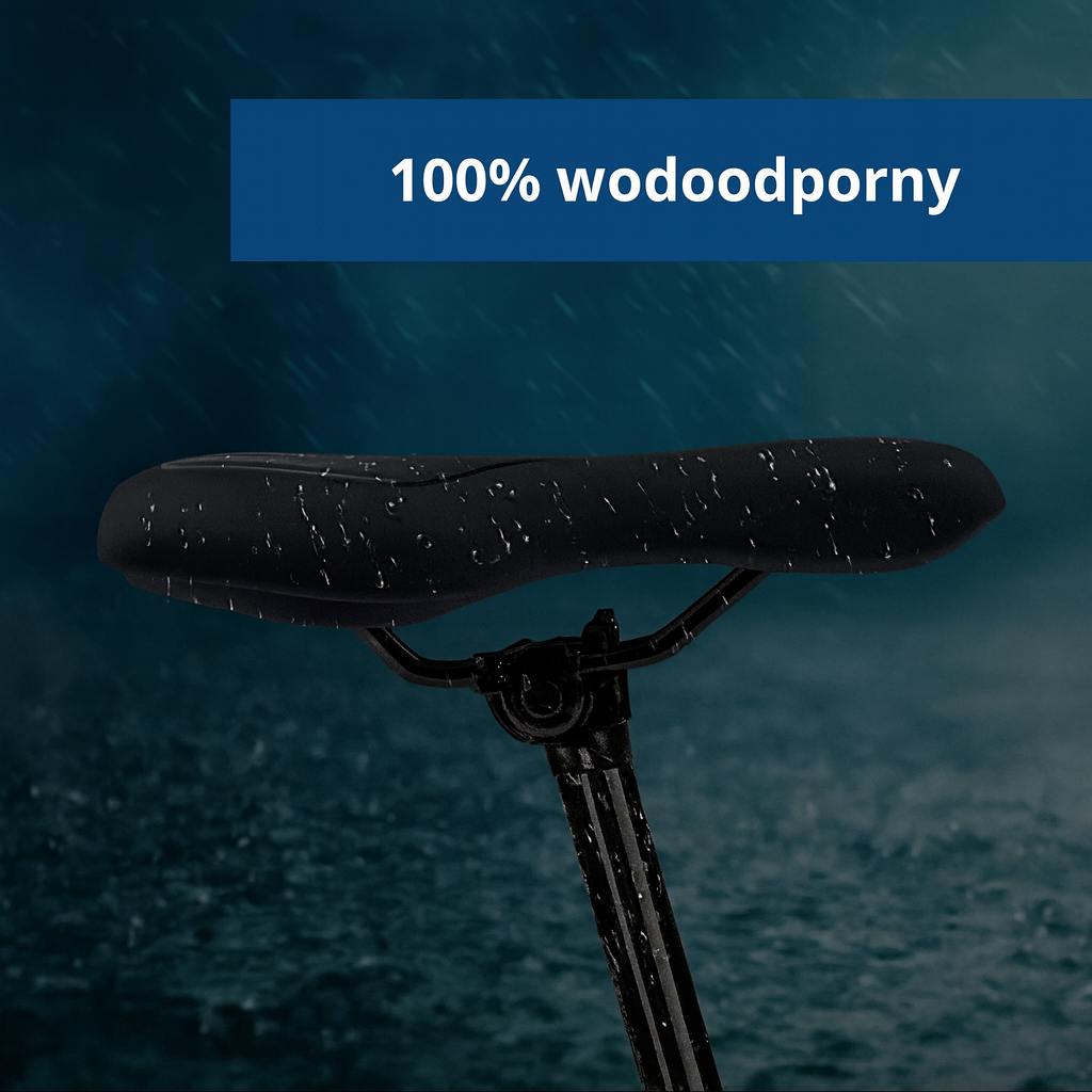 Siodło rowerowe żelowe HighTech – ergonomiczne, wodoodporne, z odblaskami