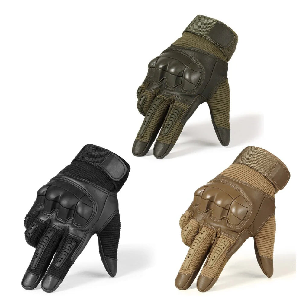 Rękawice taktyczne z dotykiem do ekranu – wzmocnione, antypoślizgowe, z ochraniaczem kostek