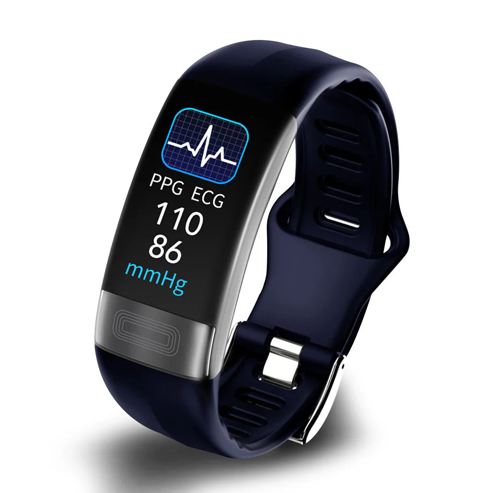 Inteligentna opaska z monitorem ciśnienia krwi | EKG, tętno, saturacja tlenu i monitor snu