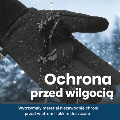 Rękawice zimowe ocieplane – elastyczne, antypoślizgowe, idealne na chłodne dni