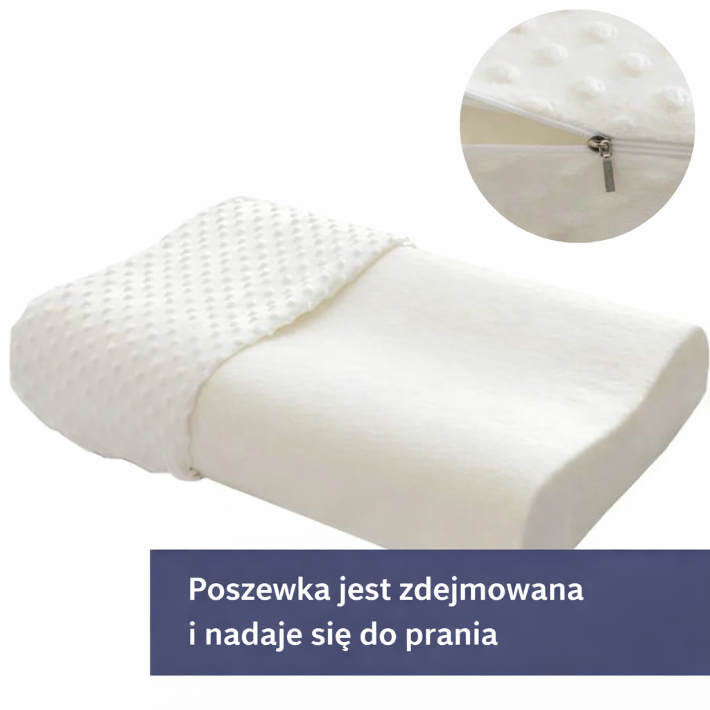 Ergonomiczna poduszka z pianki memory – profilowana, wygodny sen