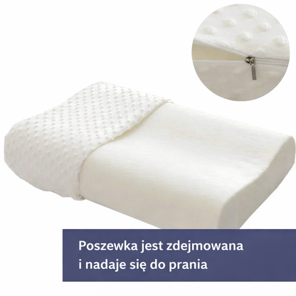 Ergonomiczna poduszka z pianki memory – profilowana, wygodny sen