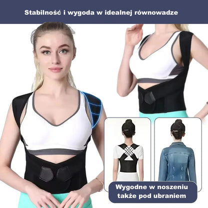 Pas wspierający plecy z podparciem dolnym – regulowany, oddychający