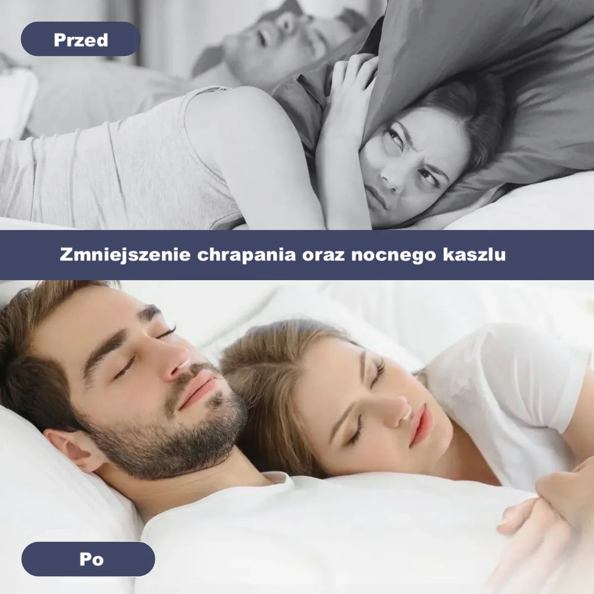 Silikonowy klips do nosa – akcesorium do komfortowego snu, z magnesami