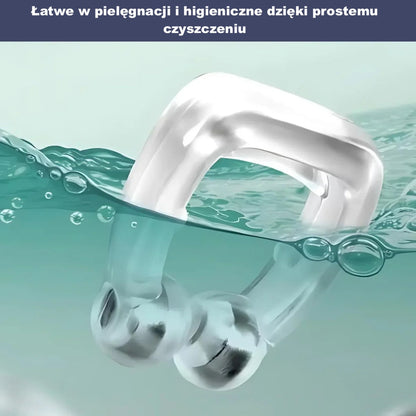 Silikonowy klips do nosa – akcesorium do komfortowego snu, z magnesami