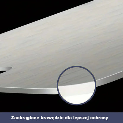 Deska do krojenia z powłoką tytanową – z uchwytem, zaokrąglone krawędzie
