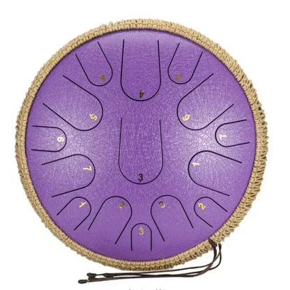 Bęben stalowy 15 tonów (handpan) – z pałeczkami i torbą, instrument perkusyjny