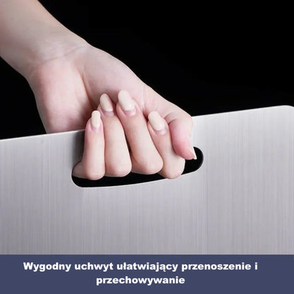 Deska do krojenia z powłoką tytanową – z uchwytem, zaokrąglone krawędzie