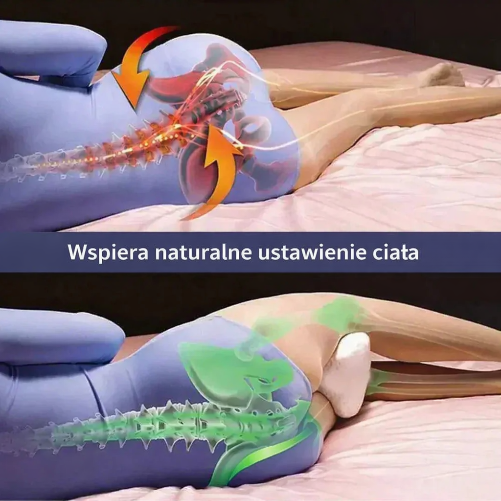 Ergonomiczna poduszka między kolana – profilowana, komfortowy sen