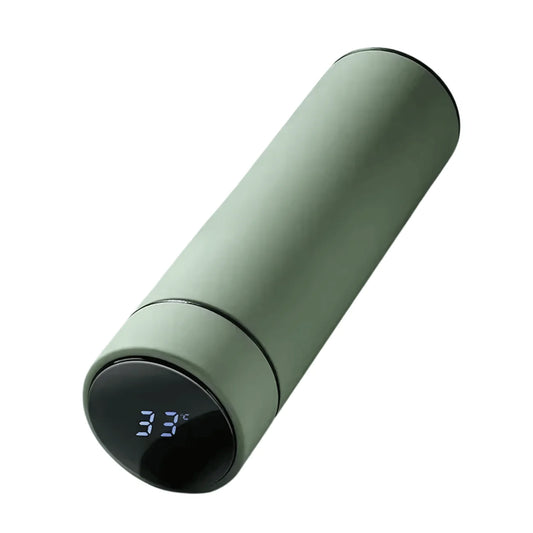 Termiczna butelka z wyświetlaczem LCD – stal nierdzewna, 500 ml, utrzymuje temperaturę do 24h