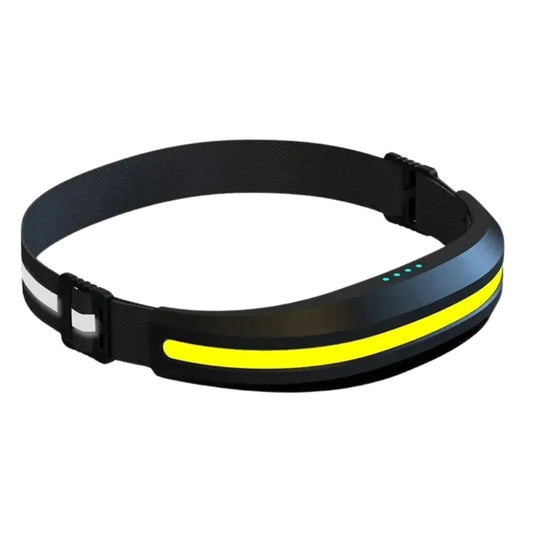 Opaska czołowa LED COB – wodoodporna, ładowanie USB-C, z czerwonym światłem odstraszającym owady