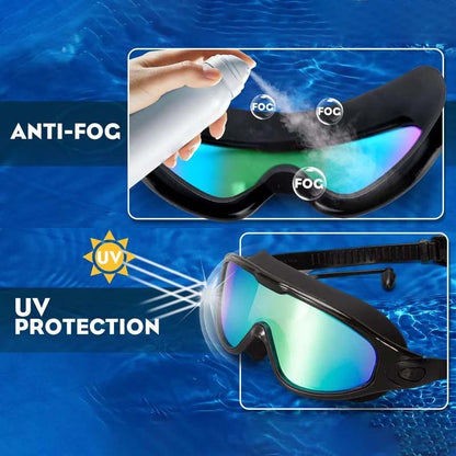 Okulary pływackie z powłoką anti-fog i filtrem UV – szerokokątne okulary do pływania z regulacją