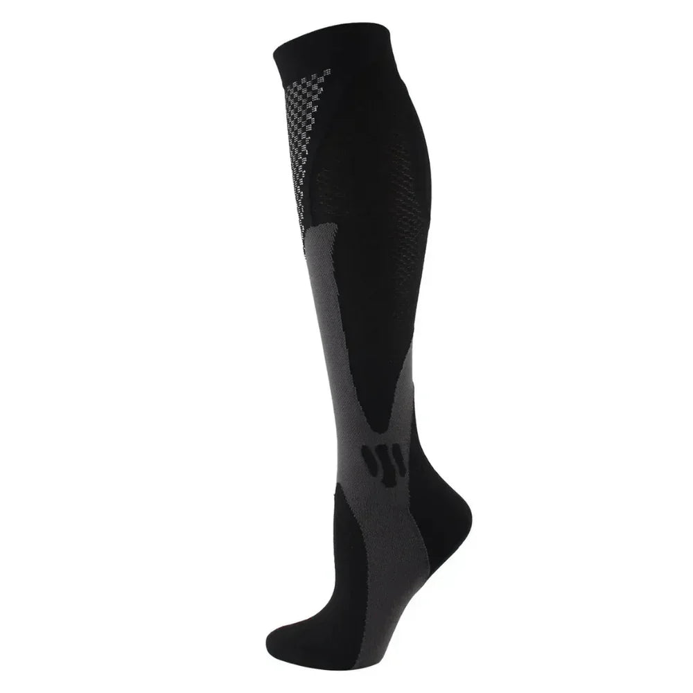 Skarpety sportowe kompresyjne unisex – oddychające, z ochroną kostki