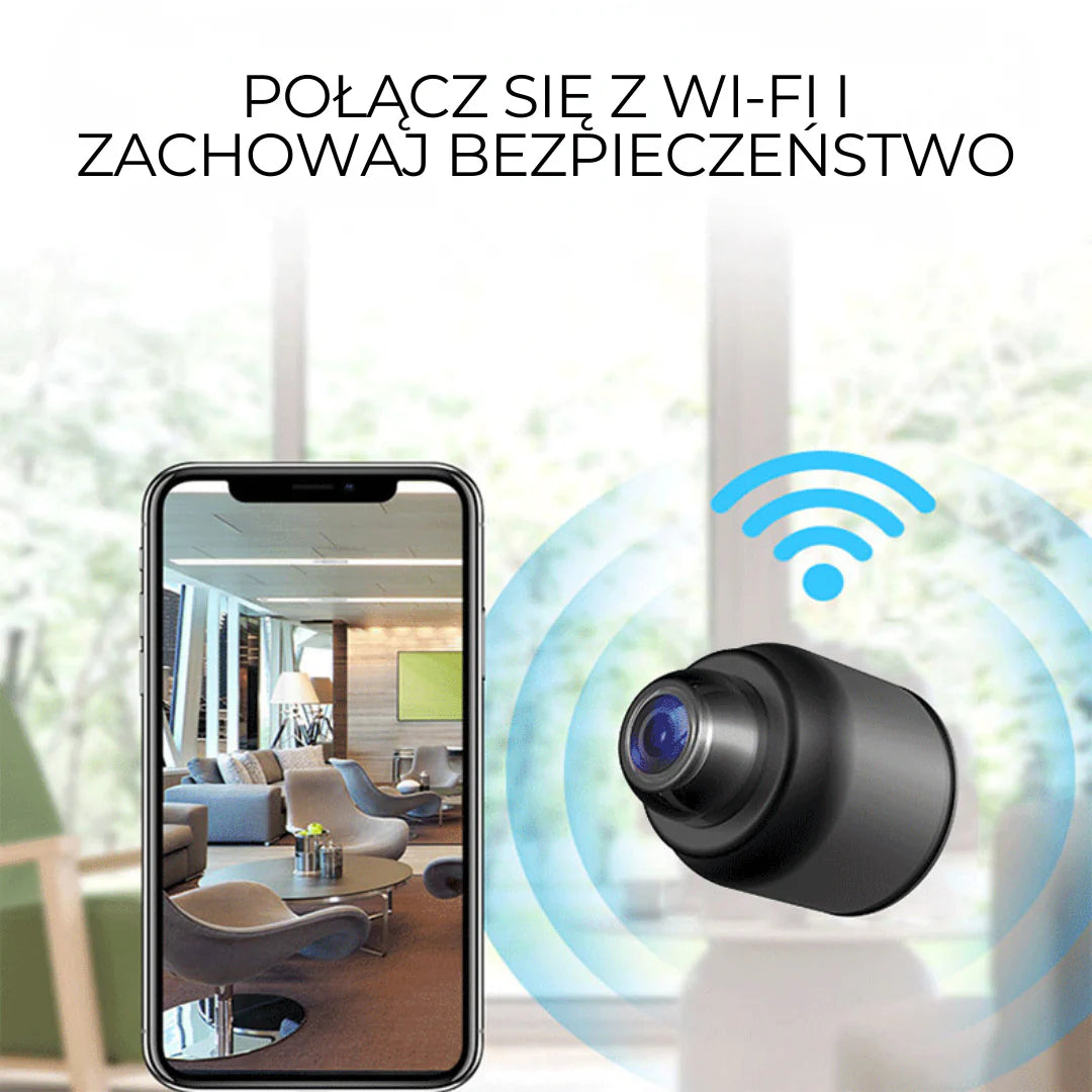 Mini kamera WiFi HD – bezprzewodowa kamera monitoringu z trybem nocnym