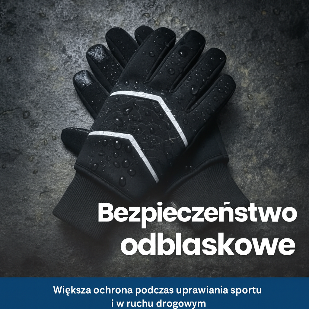 Rękawice zimowe męskie z ociepleniem  – wodoodporne, oddychające, antypoślizgowe