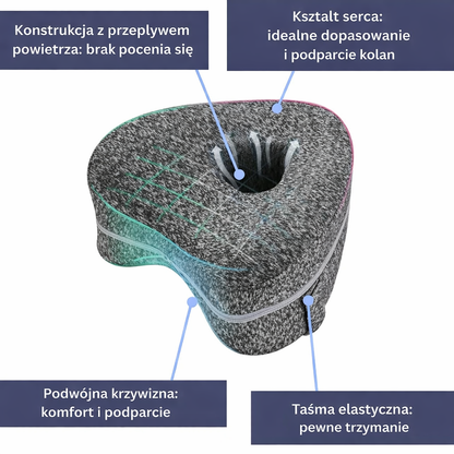 Ergonomiczna poduszka między kolana – profilowana, komfortowy sen