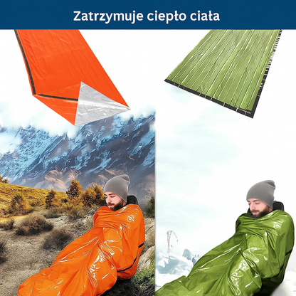 Śpiwór termiczny ratunkowy Emergency Bivvy – ultralekki pokrowiec survivalowy do sytuacji awaryjnych