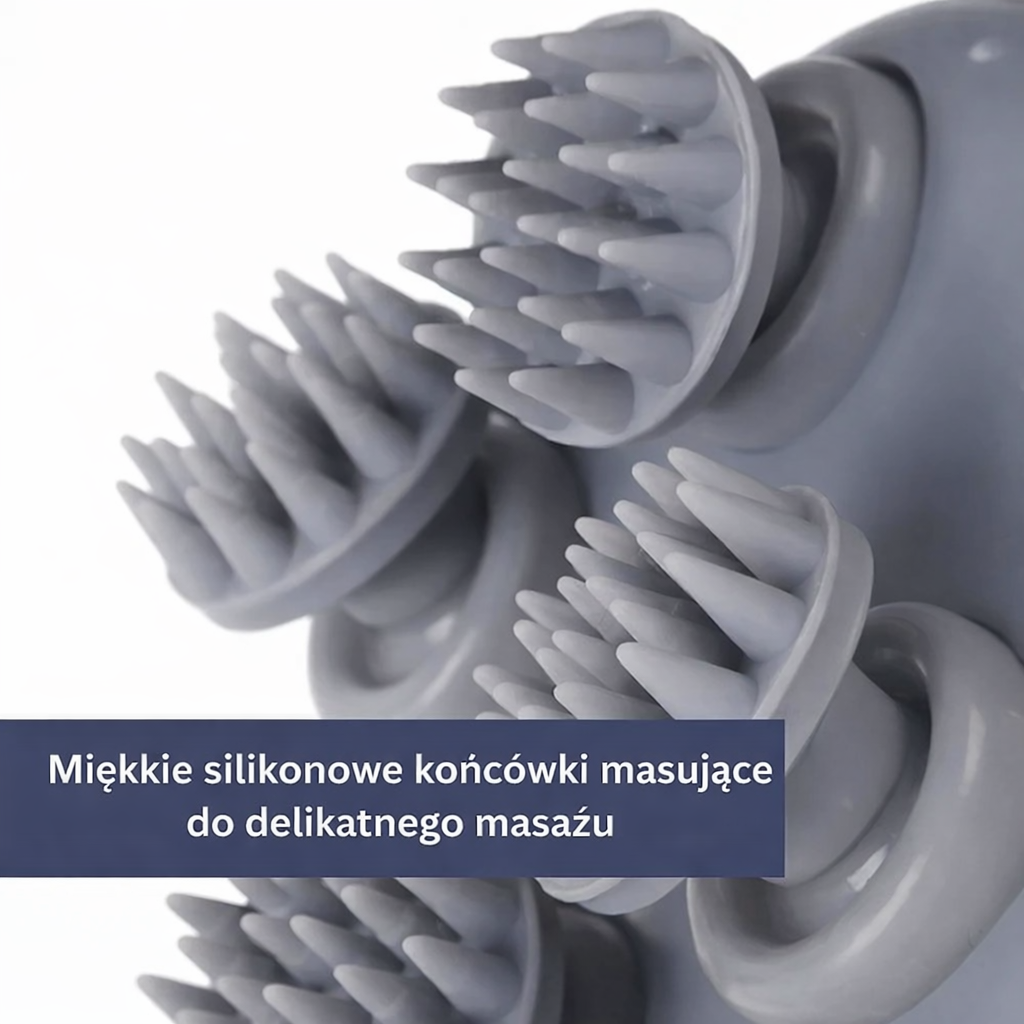 Elektryczny masażer do głowy i ciała – kompaktowy, do relaksu
