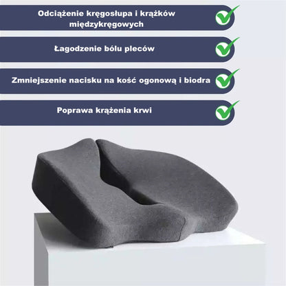 Ergonomiczna poduszka do siedzenia – profilowana, z wycięciem, wygodne wsparcie
