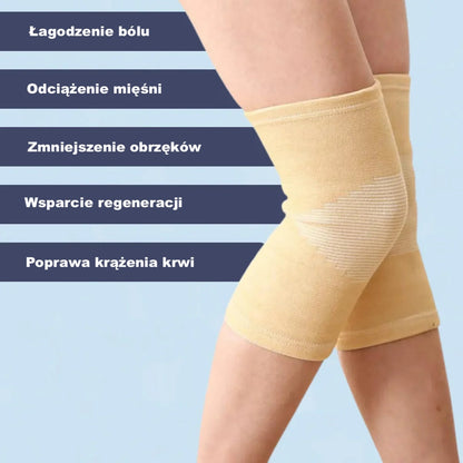Opaski sportowe na kolana z włóknem bambusowym – elastyczne, oddychające