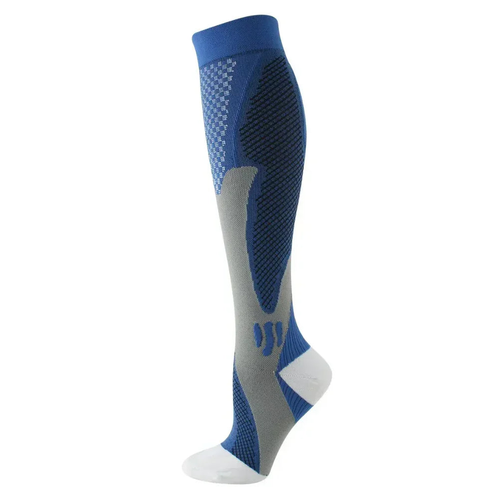 Skarpety sportowe kompresyjne unisex – oddychające, z ochroną kostki
