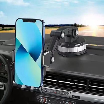 Uchwyt samochodowy na telefon – regulowany holder z mocną przyssawką i obrotową głowicą 360°
