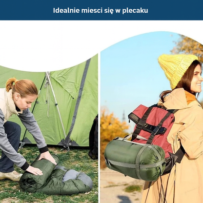 Śpiwór turystyczny z dużą powierzchnią do spania 75x210 cm – komfortowy i lekki