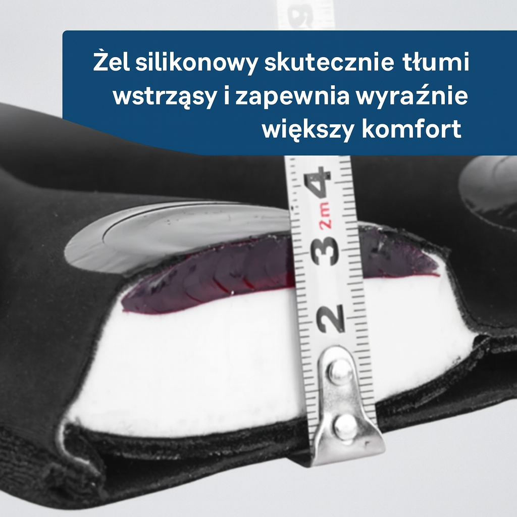 Nakładka na siodełko rowerowe z żelem silikonowym – komfortowa osłona na długie trasy