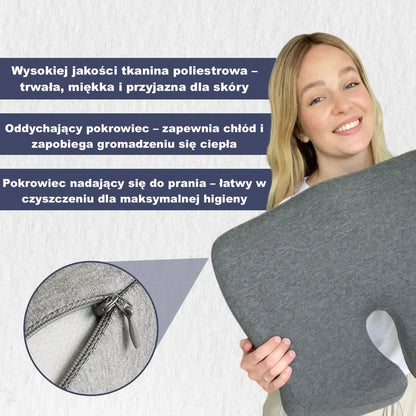 Ergonomiczna poduszka do siedzenia – profilowana, z wycięciem, wygodne wsparcie