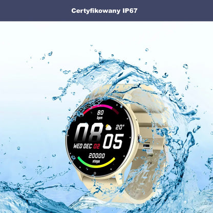 Smartwatch wodoodporny – śledzenie aktywności, powiadomienia, krokomierz