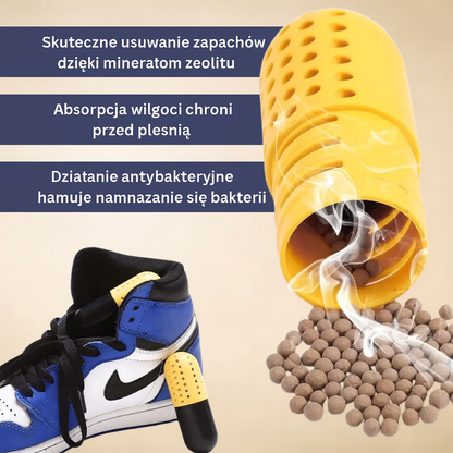 Neutralizator zapachów do butów z wkładem zapachowym i zeolitem