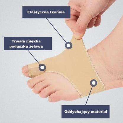 Żelowe separatory palców stóp – miękkie, elastyczne, wielokrotnego użytku