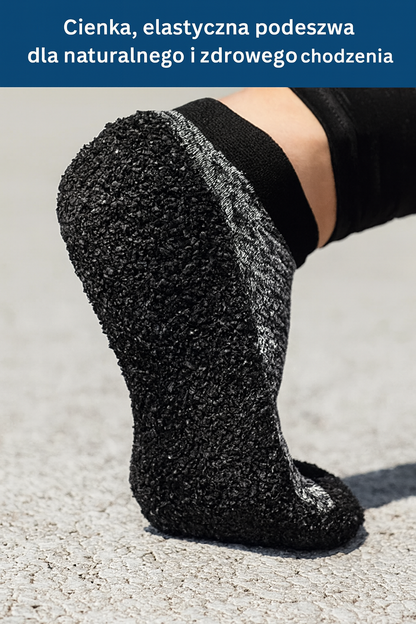 Skarpety z podeszwą antypoślizgową do chodzenia na boso – elastyczne, minimalistyczne obuwie barefoot