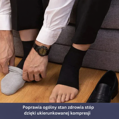 Skarpetki sportowe kompresyjne na stopę i kostkę – oddychające