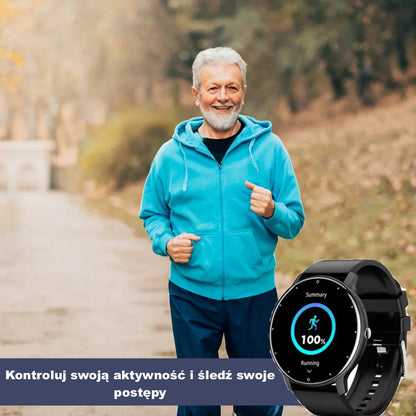 Smartwatch wodoodporny – śledzenie aktywności, powiadomienia, krokomierz