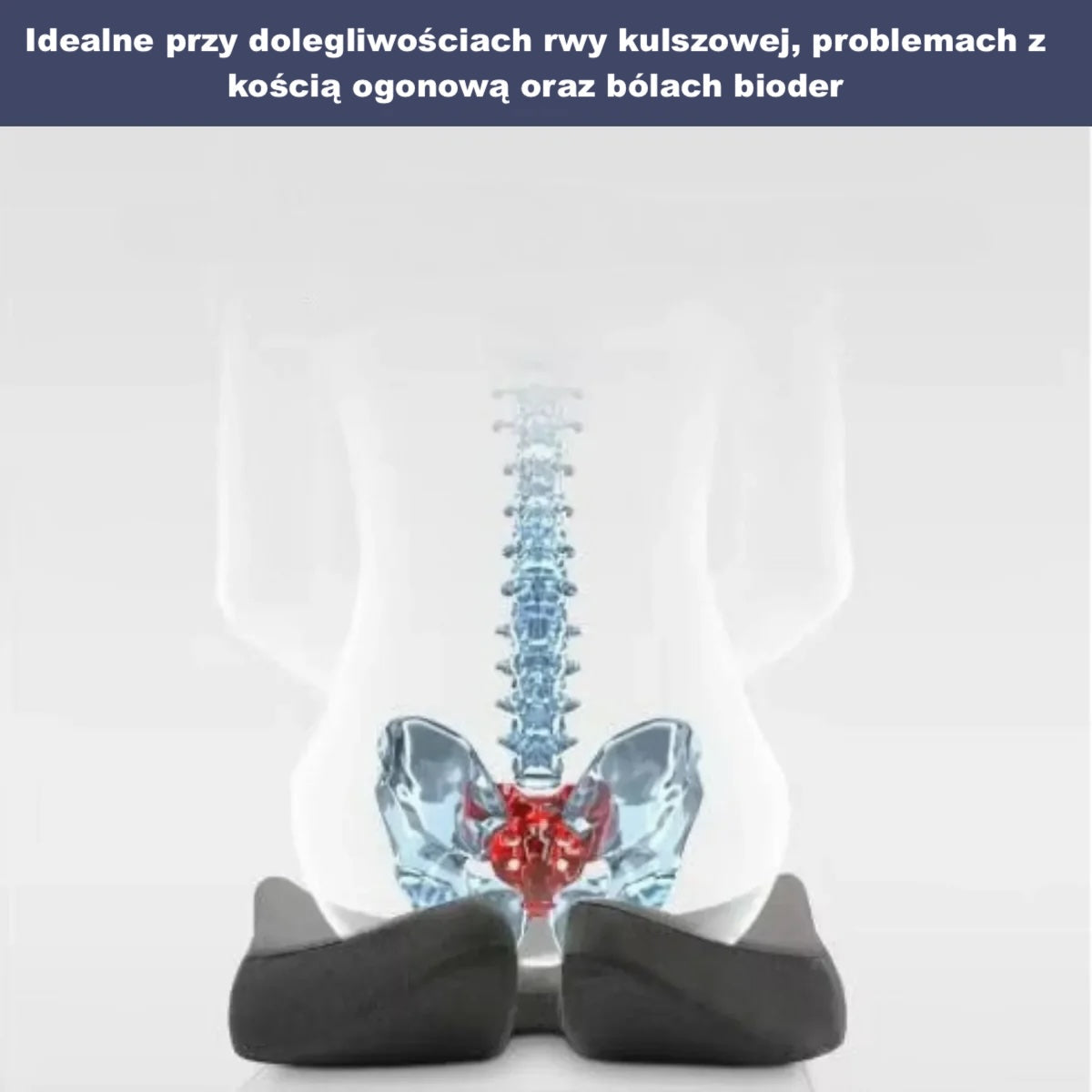 Ergonomiczna poduszka do siedzenia – profilowana, z wycięciem, wygodne wsparcie