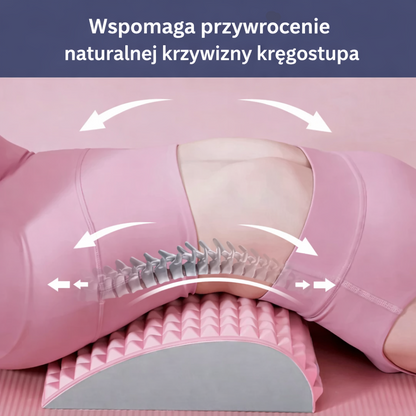 Piankowy klin do ćwiczeń i rozciągania – z wypustkami, do jogi i pilatesu