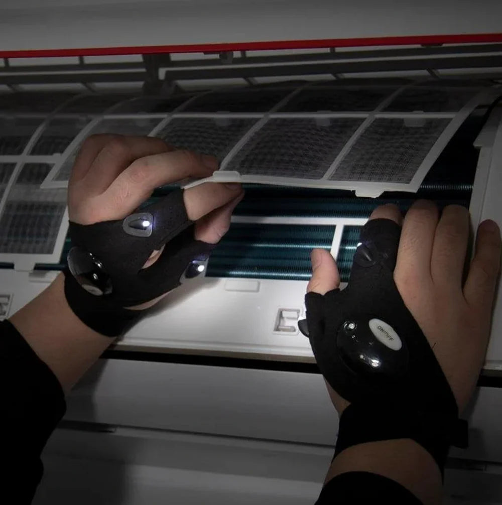 Rękawiczki z latarką LED – oświetlenie do precyzyjnych prac w ciemności