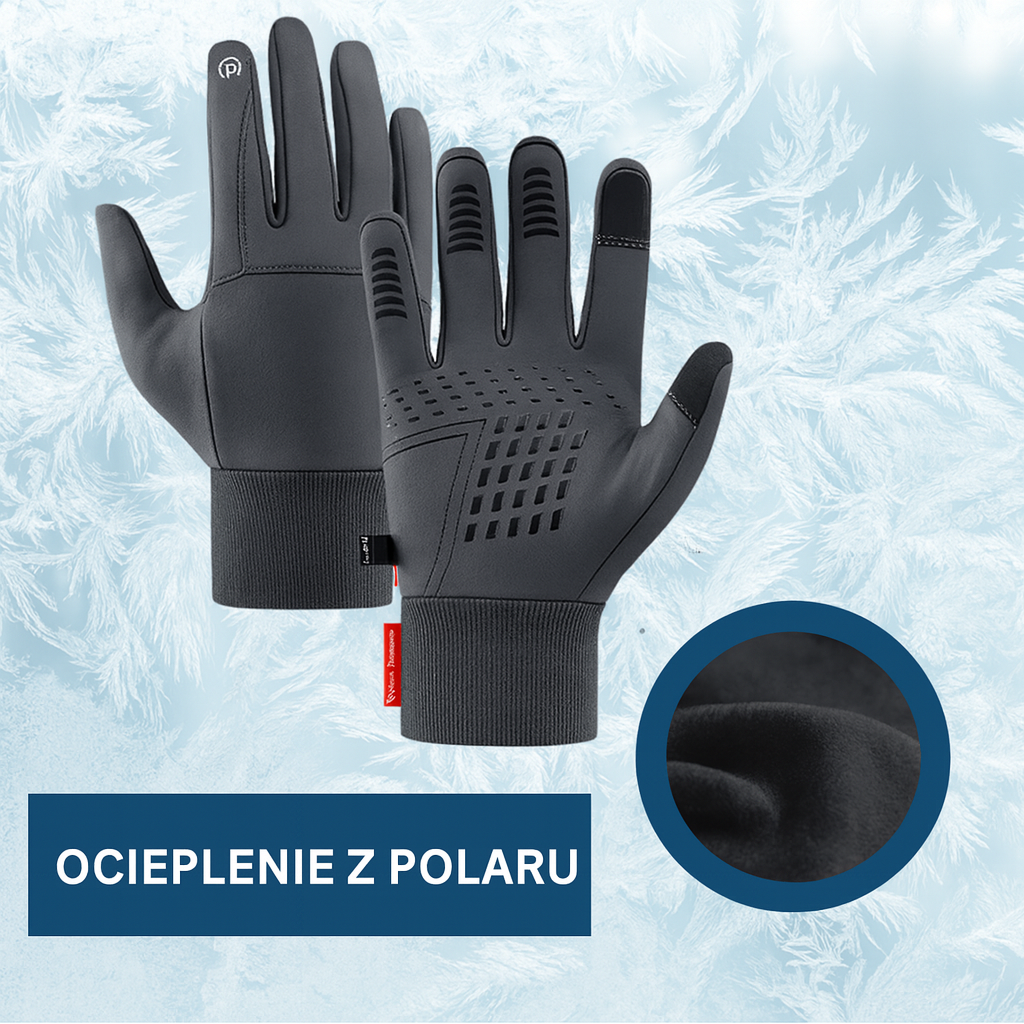 Rękawice zimowe ThermoSlim – dotykowe, wodoodporne, ocieplane