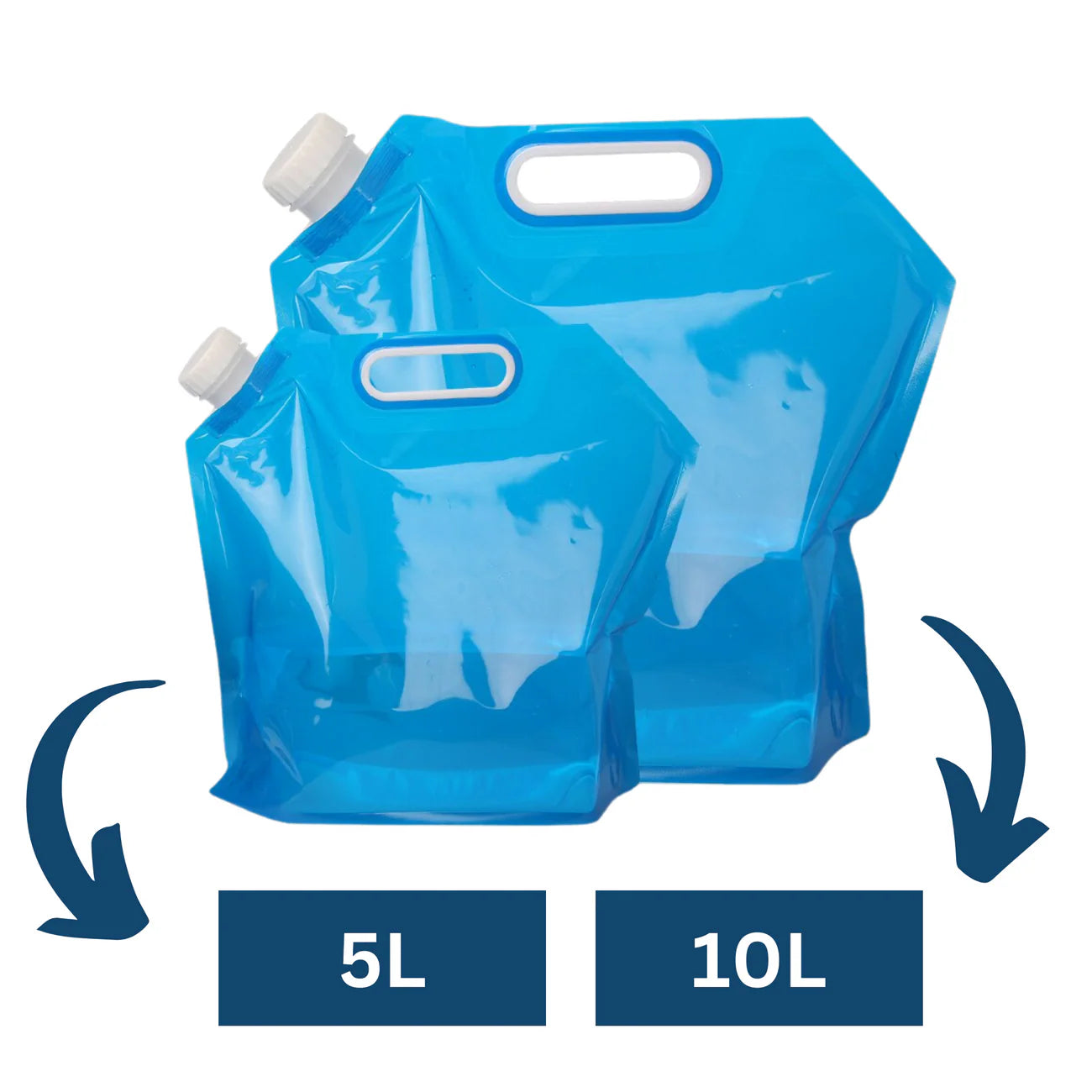 Składany kanister na wodę 5L / 10L – przenośny, z kranikiem, idealny na kemping i survival