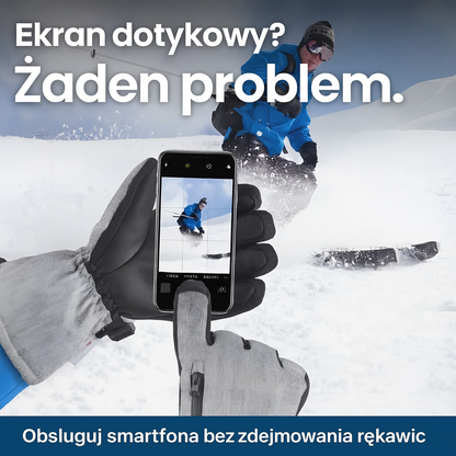 Rękawice zimowe 3M Thinsulate – wodoodporne, dotykowe, ocieplane, do smartfona i sportów zimowych