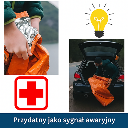Śpiwór termiczny ratunkowy Emergency Bivvy – ultralekki pokrowiec survivalowy do sytuacji awaryjnych