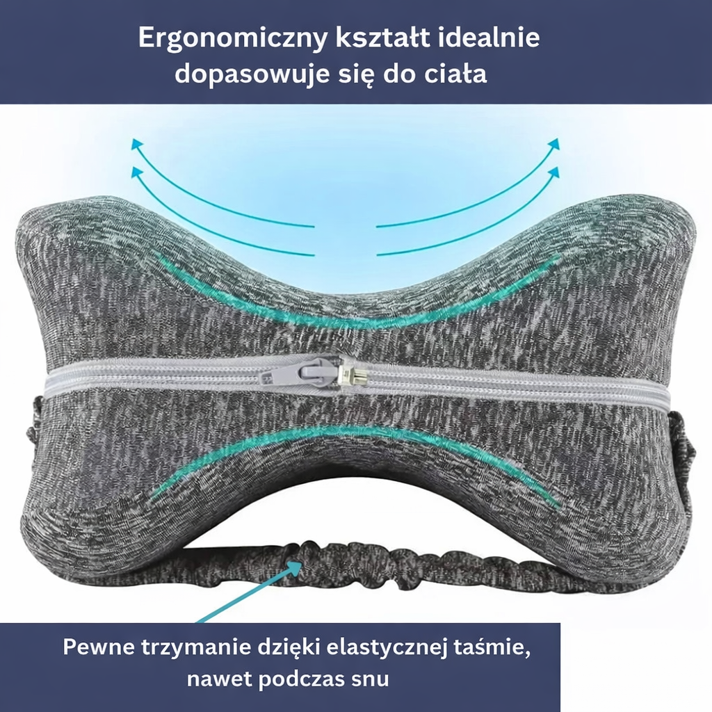 Ergonomiczna poduszka między kolana – profilowana, komfortowy sen