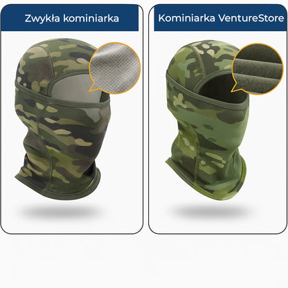Kominiarka termoaktywna z polaru fleece – idealna na zimę, sport i survival