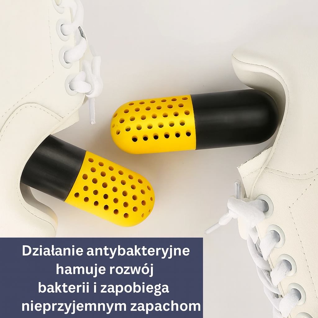 Neutralizator zapachów do butów z wkładem zapachowym i zeolitem