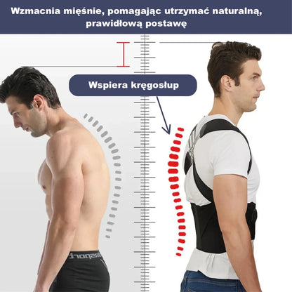 Pas wspierający plecy z podparciem dolnym – regulowany, oddychający