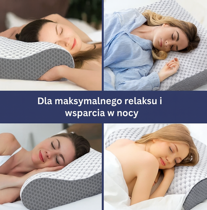 Ergonomiczna poduszka profilowana z pianki memory – komfortowy sen