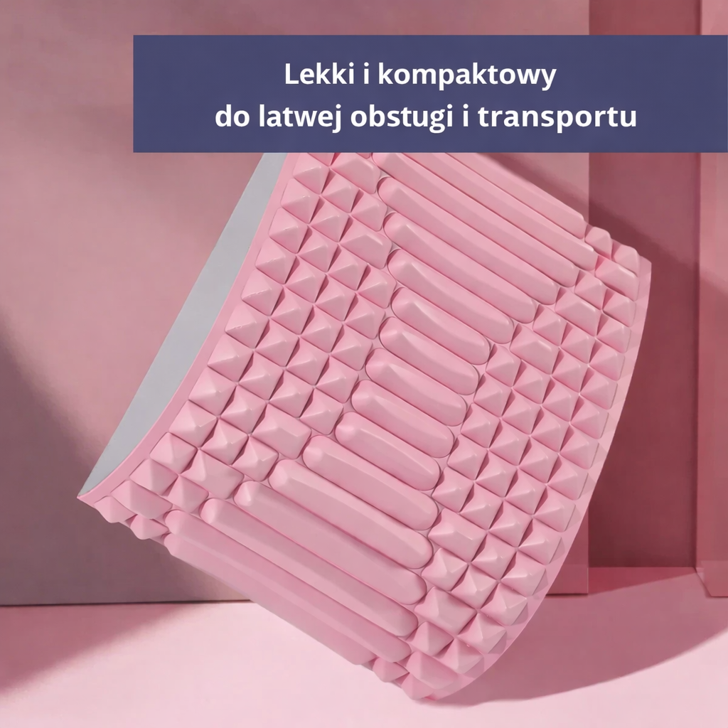 Piankowy klin do ćwiczeń i rozciągania – z wypustkami, do jogi i pilatesu