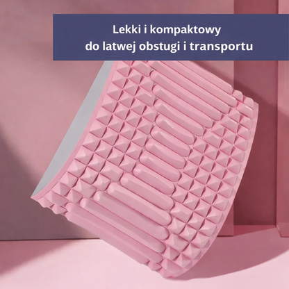 Piankowy klin do ćwiczeń i rozciągania – z wypustkami, do jogi i pilatesu